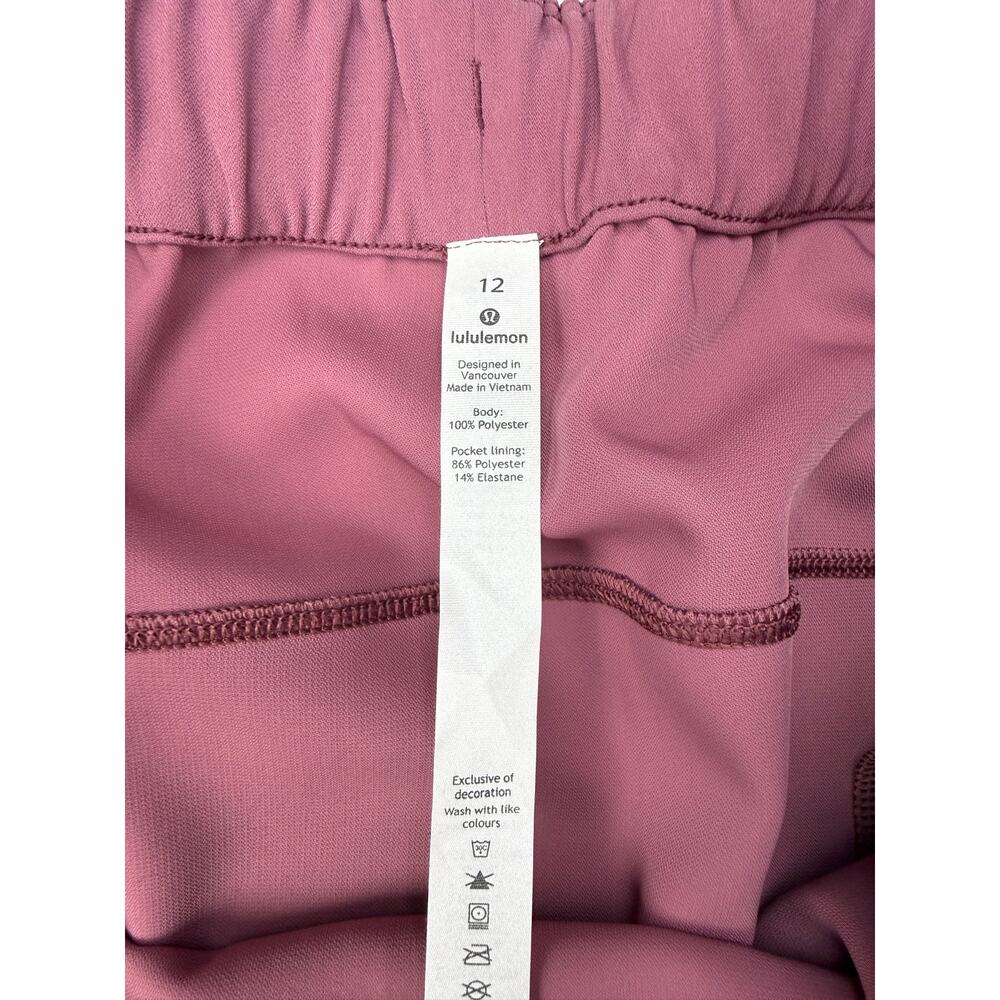 LULULEMON On The Fly Woven Skirt Size 12 Misty Merlot - Picture 5 of 8